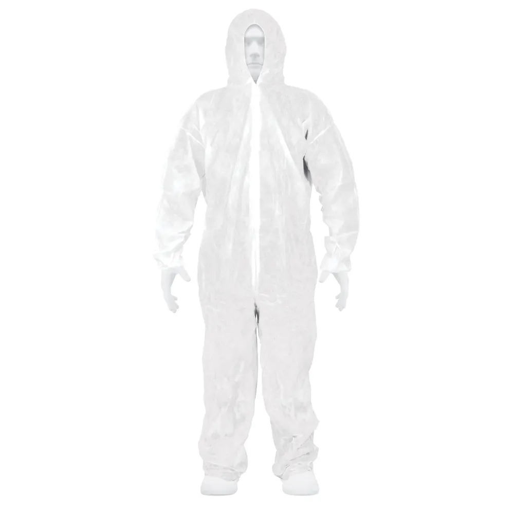Combinezon de protectie, alb, cu fermoar, marimea XL - Truper
