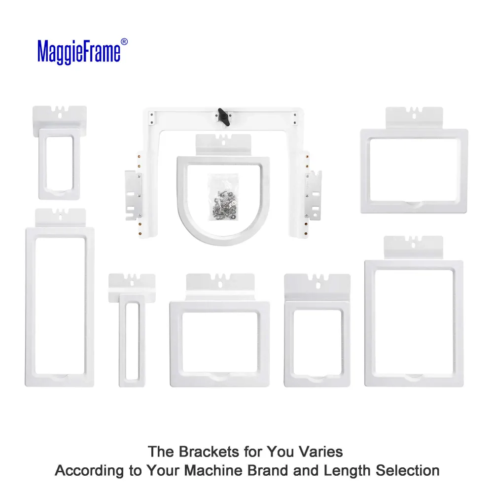 Set 8in1 Fast Magna Hoop – gherghefuri magnetice pentru mașina de brodat Elna