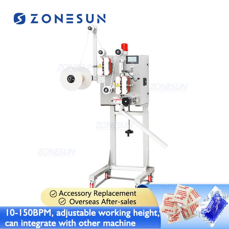ZONESUN ZS-PD1 pachet automat de umiditate în linie de umiditate silicagel gel desiccant Mașă de distribuire pentru sticle...
