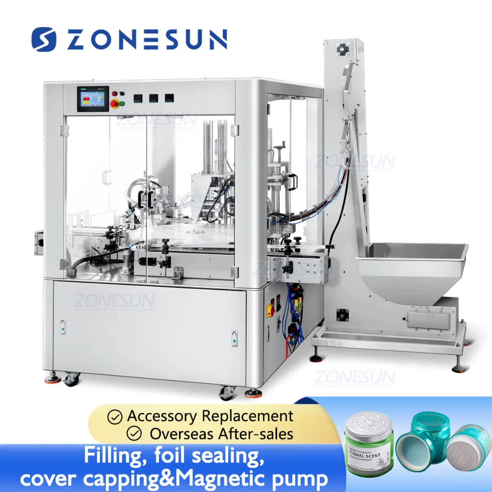 ZONESUN ZS-AFC28B MONOBLOCK SERVOMENT MAGNETIC LOTIONS COSMETIC COMMETIC GEL LIQUID GEL DIFUSER DE AER Umplerea Mașă de am...