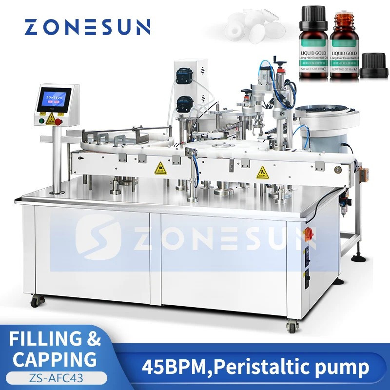 ZONESUN ZS-AFC43 Automatic Filling Capping Monoblock – High Output