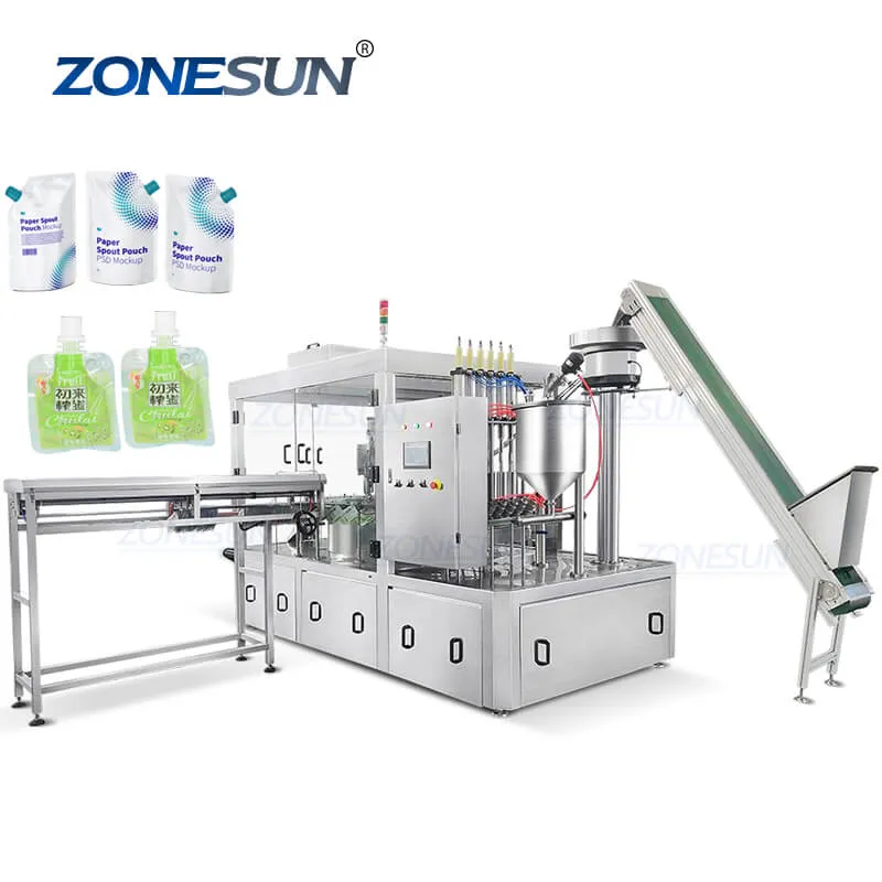 Zonesun ZS-AFC6YL AUTOMATĂ 6 capete Piston Pompa Reumplere Spoucs Sucul de fructe Sucul de Salata Cosmetică Salata pentru...