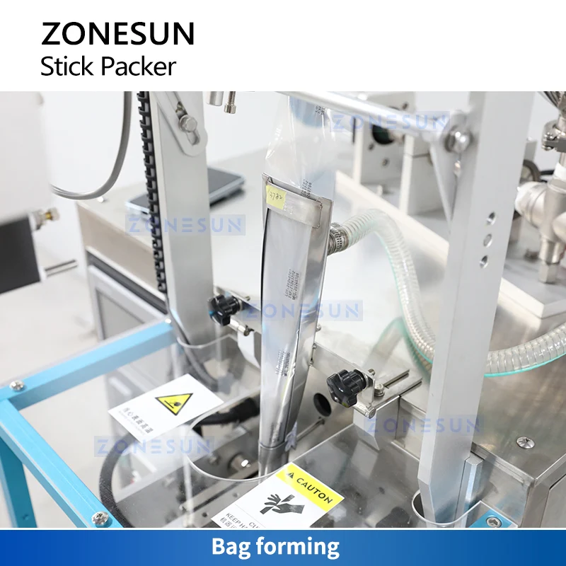 ZONESUN ZS-FS240LS Paste Sachet Packing Machine Mixing & Heating Hopper