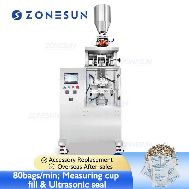 ZONESUN ZS-FSFM2 Servo automată cu 2 benzi de măsurare mașă de ambalat pungi de umplere pentru granule fine