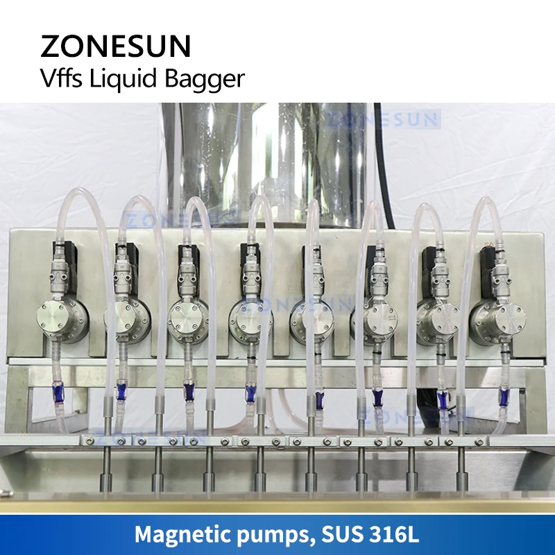 ZONESUN ZS-FSMP8 Multi-Channel VFFS Liquid Bagging Machine