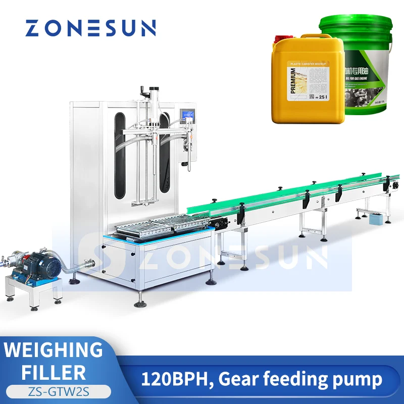 ZONESUN ZS-GTW2S Automatic Pail Bucket Filling Machine Weighing System