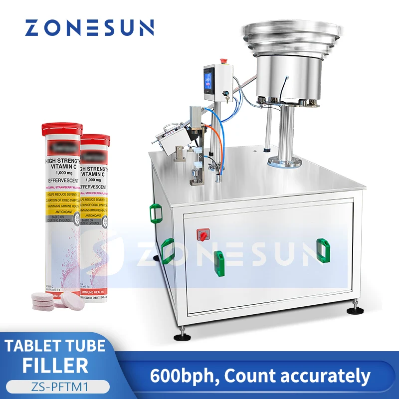 ZONESUN ZS-PFTM1 Effervescent Tablets Packing Machine Filling Counting Sealing Equipment