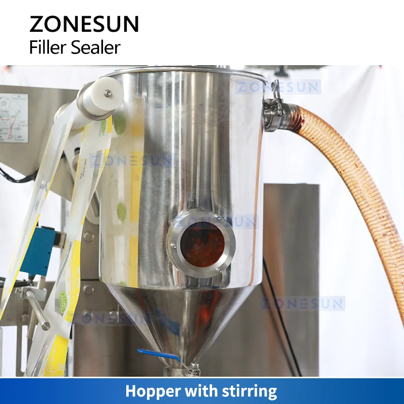 ZONESUN ZS-S100RP Automatic Sauce Filling Machine Food Packaging Facilities