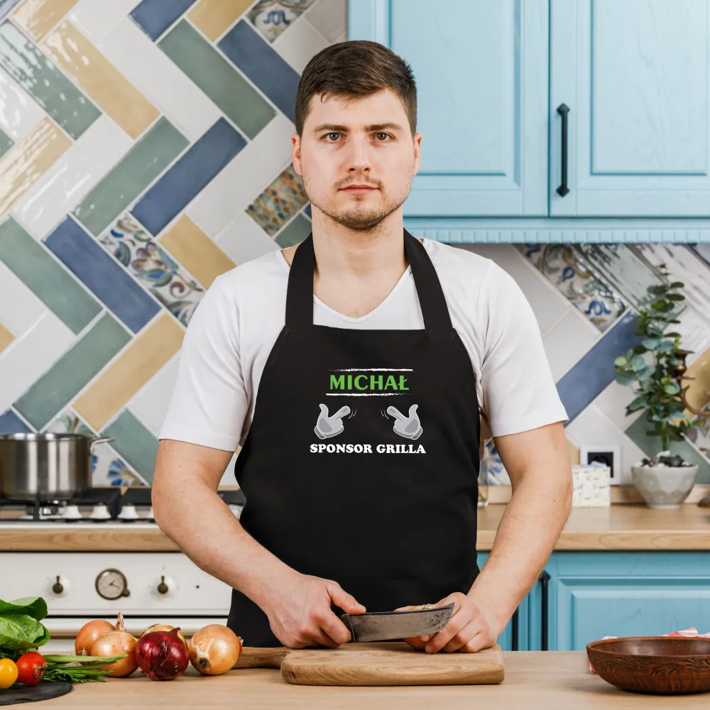 Șorț de bucătărie din bumbac GRILLA SPONSOR