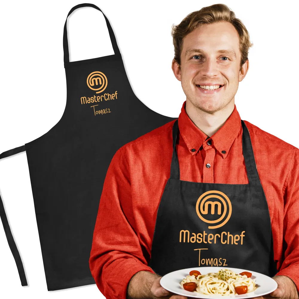 Șorț de bucătărie din bumbac MASTERCHEF +IMIĘ