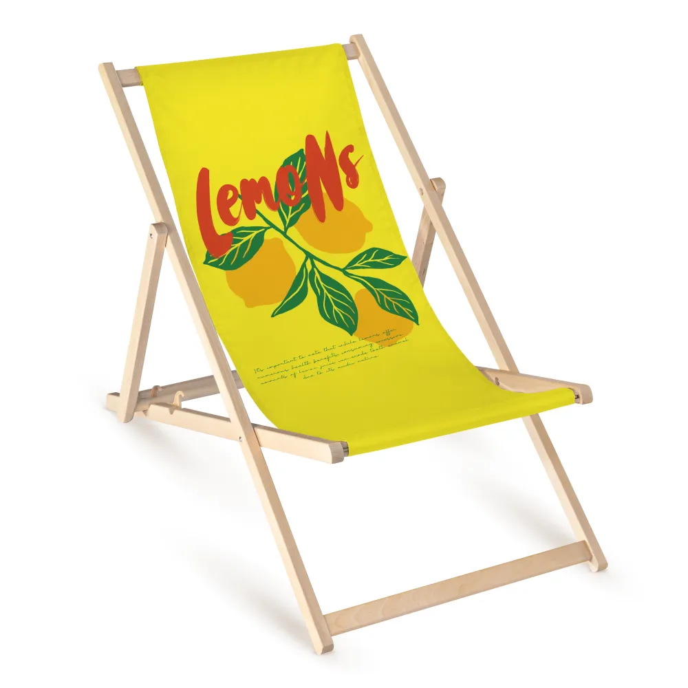 LEMONS șezlong din lemn