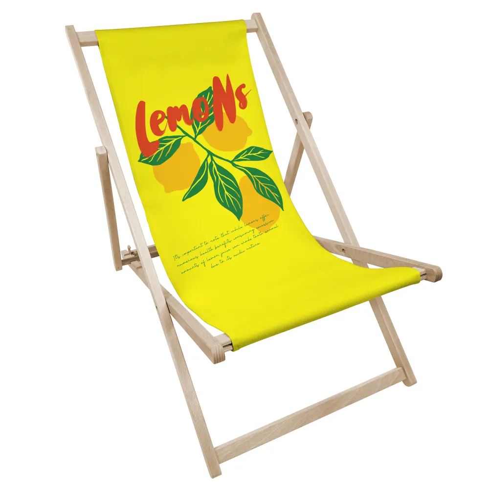 LEMONS șezlong din lemn