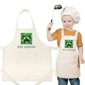 Șorț MINECRAFT CREEPER pentru copii + NAME