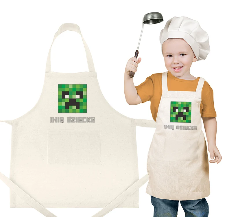 Șorț MINECRAFT CREEPER pentru copii + NAME