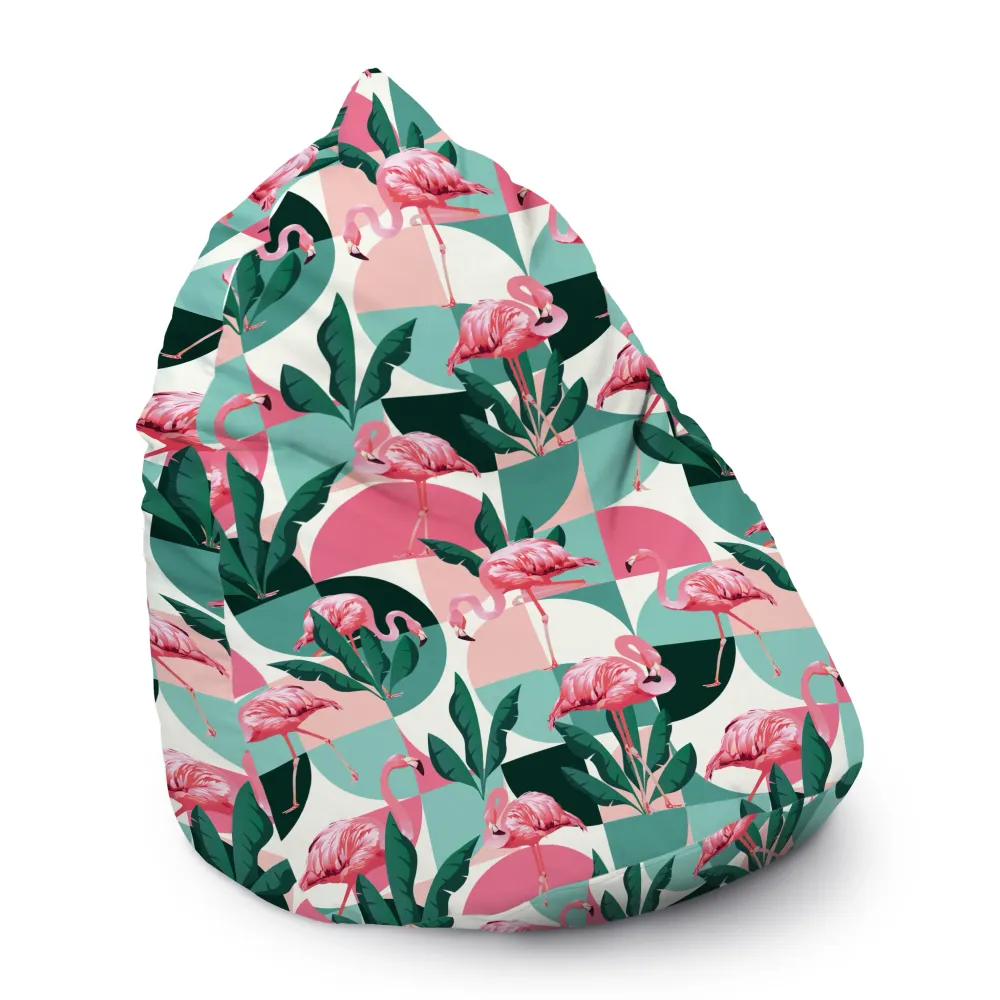 Sako pouffe - Geantă XXL 300L - FLAMINGO