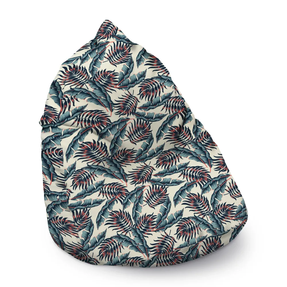 Sako pouffe - geantă XXL 300L - GRAPHIC LEAVES