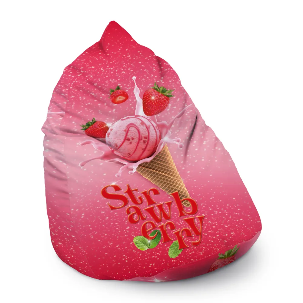 Sako pouffe - Geantă XXL 300L - STRAWBERRY
