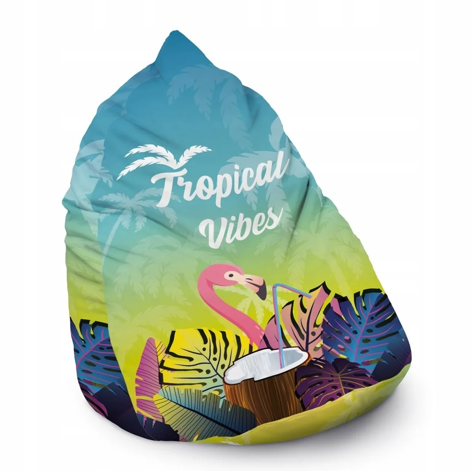 Sako pouffe - Geantă XXL 300L - TROPICAL VIBES