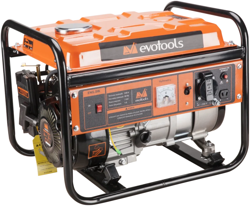 Generator curent GG1000 EvoTools PROFESIONAL 1000W benzina 4 timpi rezervor 7L