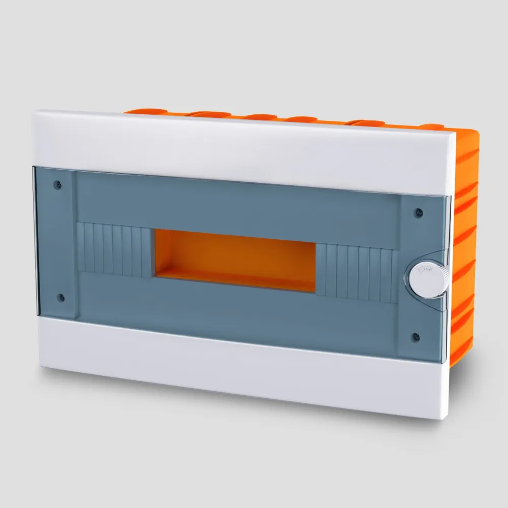 ARS Tablou de distribuție modular 16 MOD (16 siguranțe), dulap de distribuție încastrat din plastic, ușă transparentă IP40...