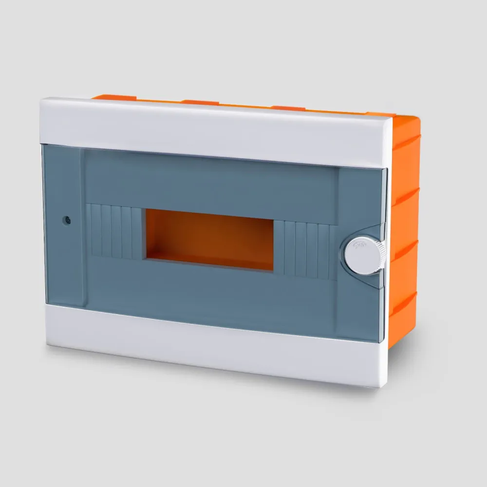 ARS Tablou de distribuție modular 12 MOD (12 siguranțe), dulap de distribuție încastrat din plastic, ușă transparentă IP40...