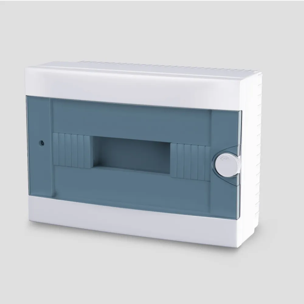 ARS Tablou de distribuție modular 12 MOD (12 siguranțe), dulap de distribuție montat la suprafață, plastic, ușă transparen...
