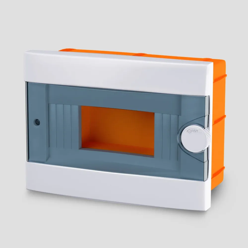 ARS Tablou de distribuție modular 9 MOD (9 siguranțe), dulap de distribuție din plastic încastrat, ușă transparentă IP40,...