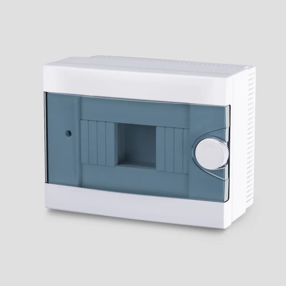 ARS Tablou de distribuție modular 2-6 MOD (6 siguranțe), dulap de distribuție montat la suprafață, plastic, ușă transparen...