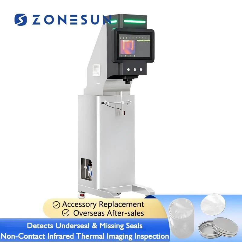 ZONESUN ZS-MD50 Sticle automate capace de etanșare folie de aluminiu Mașă de inspecție cu imagini termice în infraroșu