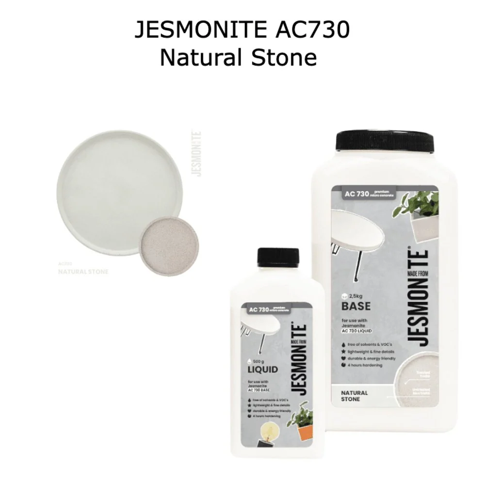 Jesmonite AC730 DUO SET 500ml + 2.5kg Natural Stone