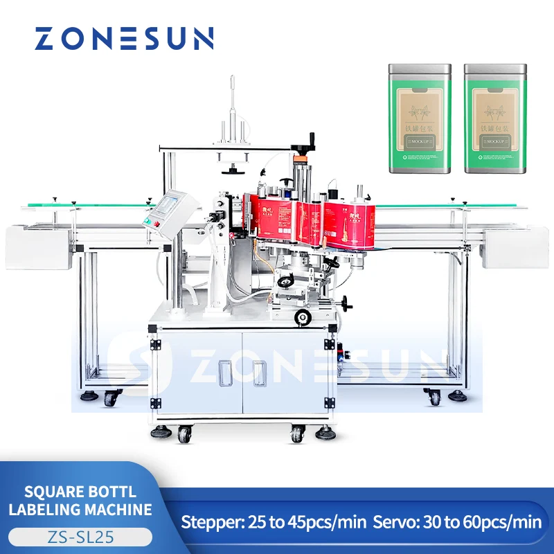 ZONESUN ZS-SL25 Wrap-Around Labeler Jars, Bottles & Cans – Industrial Use