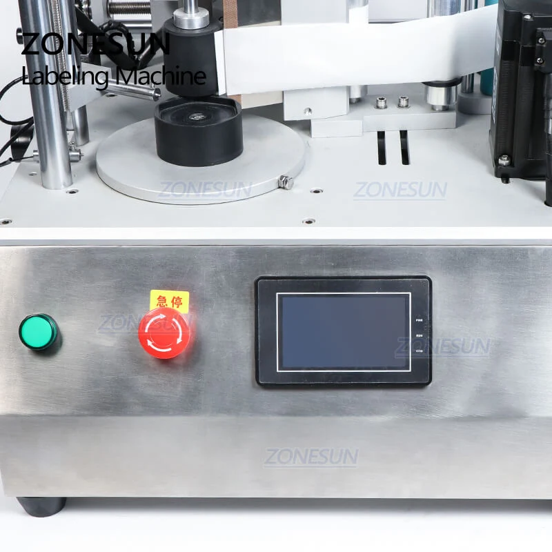 Zonesun ZS-TB300W SEMI-AUTOMATIC PLAT Suprafață Hexagonal Stick Sticker Machine de etichetare