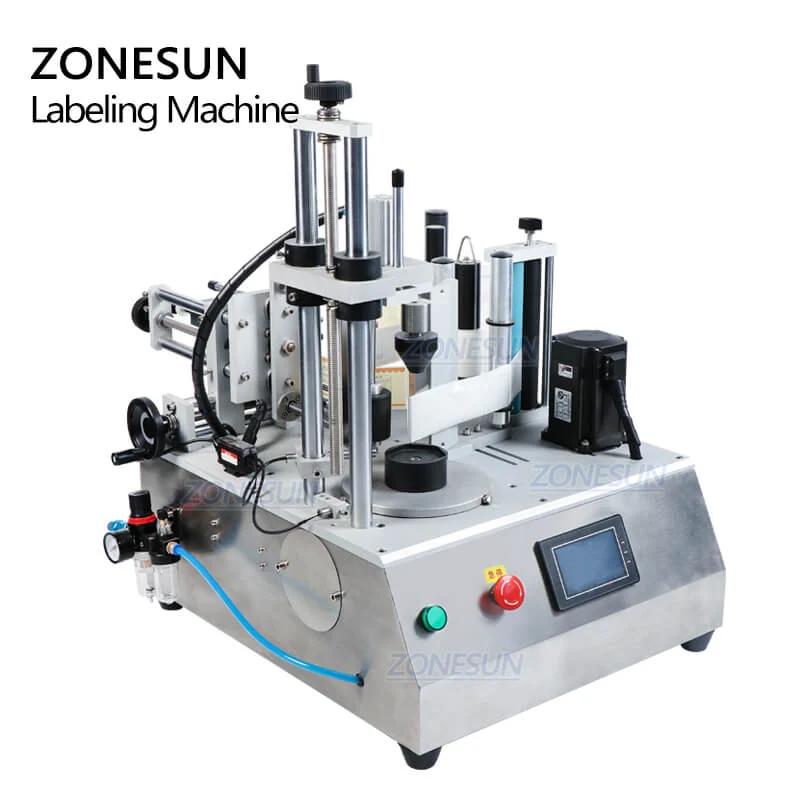 Zonesun ZS-TB300W SEMI-AUTOMATIC PLAT Suprafață Hexagonal Stick Sticker Machine de etichetare