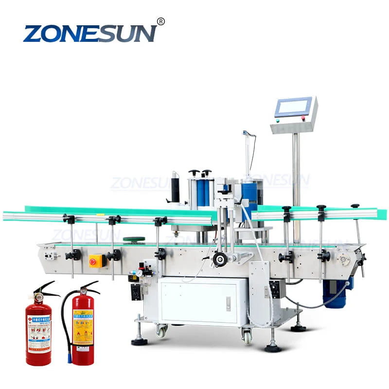 ZONESUN ZS-TB400 automat automat automat stingător de stingere cilindru rotund cu găleată rotundă tambur de etichetare
