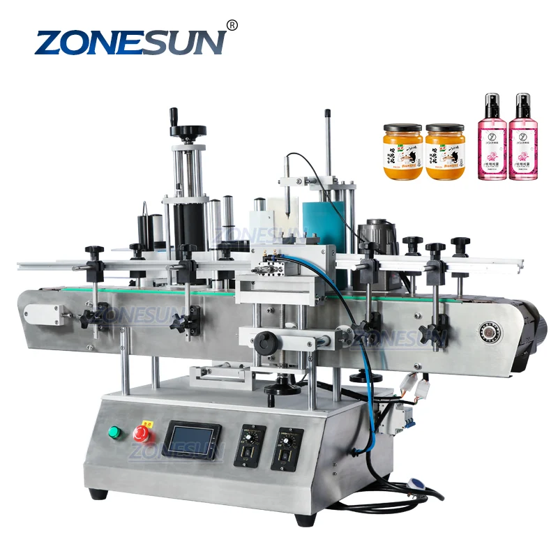 ZONESUN ZS-TB500A LEGE DOUBLE ROUND Etichetă Mașă de etichetare de poziționare