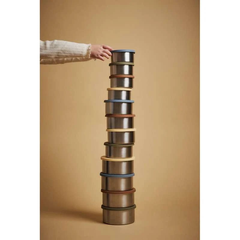 Haps Nordic Trio de recipiente din chromed - Mare - Măslinie