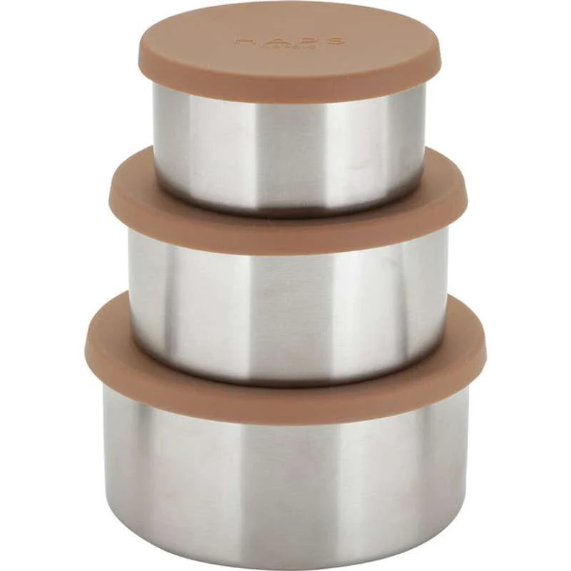 Haps Nordic Trio de recipienti din oțel - Generos - Terracotta
