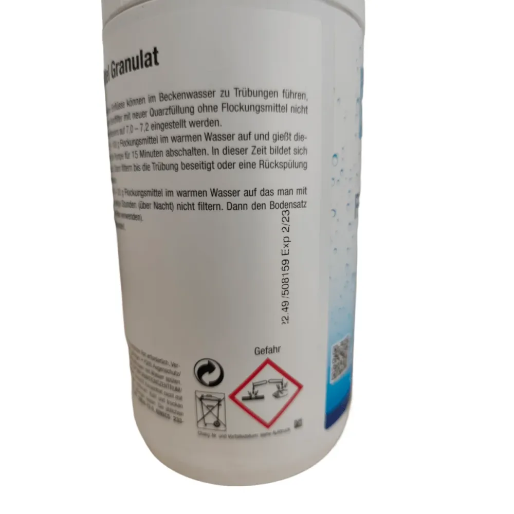 Bazin de lichid floculant