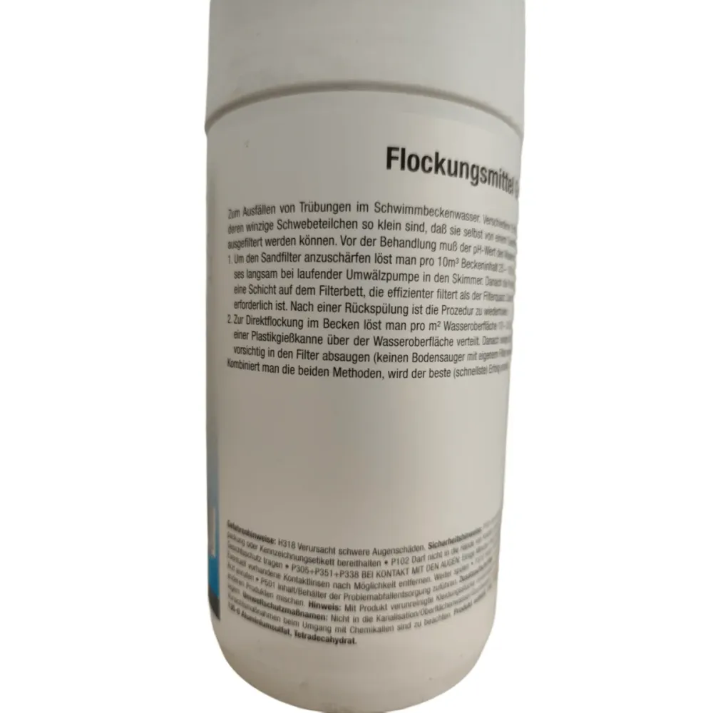 Bazin de lichid floculant