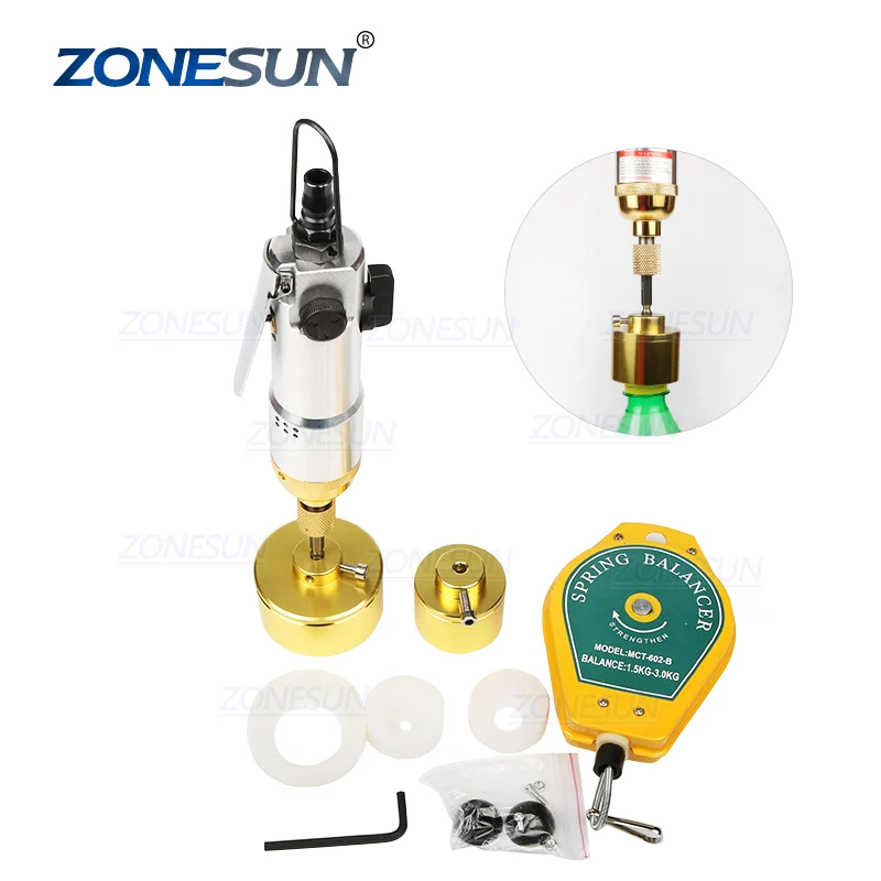 Zonesun Hand Hand Pneumatic Shait Shampon Shampon Opener Machine de captare sticlei