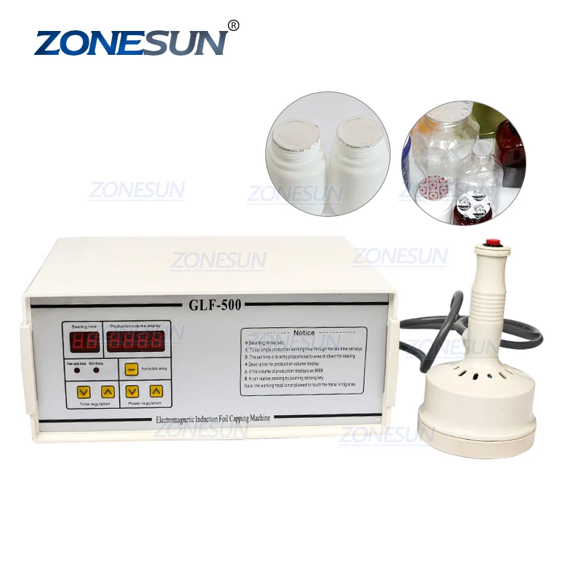 GLF-500 220V Mașă de etanșare inducției electromagnetice pentru plastic rotund sticle mici capace de ambalare Mașă de amba...