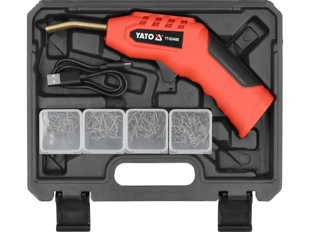 Aparat lipit plastic profesional YATO 3.7V, 2Ah, cu valiza BMC