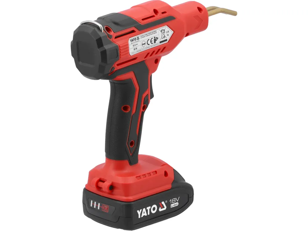 Aparat lipit plastic profesional YATO cu acumulator 18V, 1x2Ah, 60W