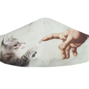 Mască tipărită - CAT AND HAND