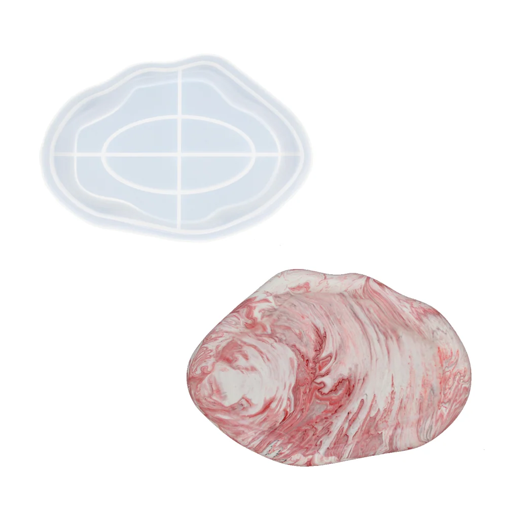 Matriță din Silicon Tavă Ovală în Formă de Nor - 24,3cm x 17cm x 1,95cm