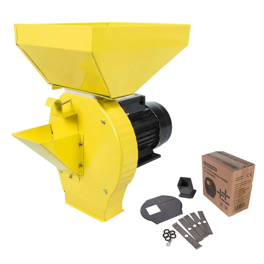 Moara cereale, legume si fructe cuva mare Gospodarul Profesionist GP-3 - 3600W, 200 kg/h, 3000rpm + accesoriu furaje