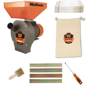 Moara pentru cereale WOLFSON - 2in1, 2700W, 100 CUPRU, 200kg/h - RESIGILAT