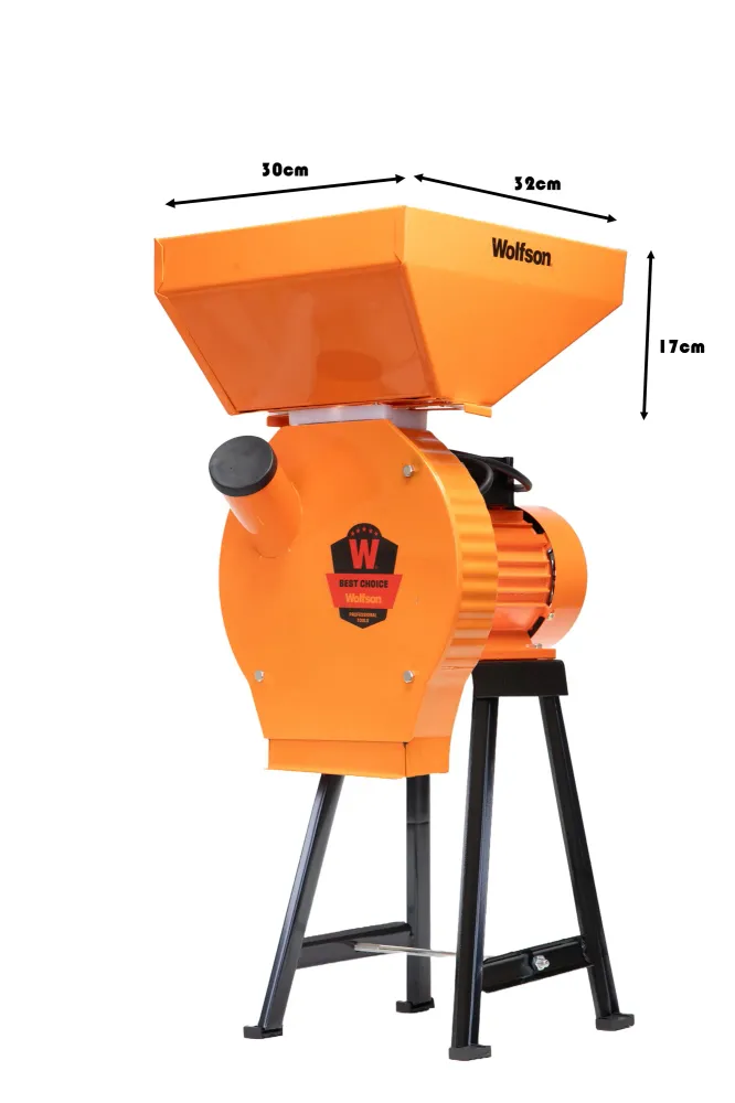Moara pentru cereale Wolfson cu suport metalic - 2in1, 2700W, 200kg/h
