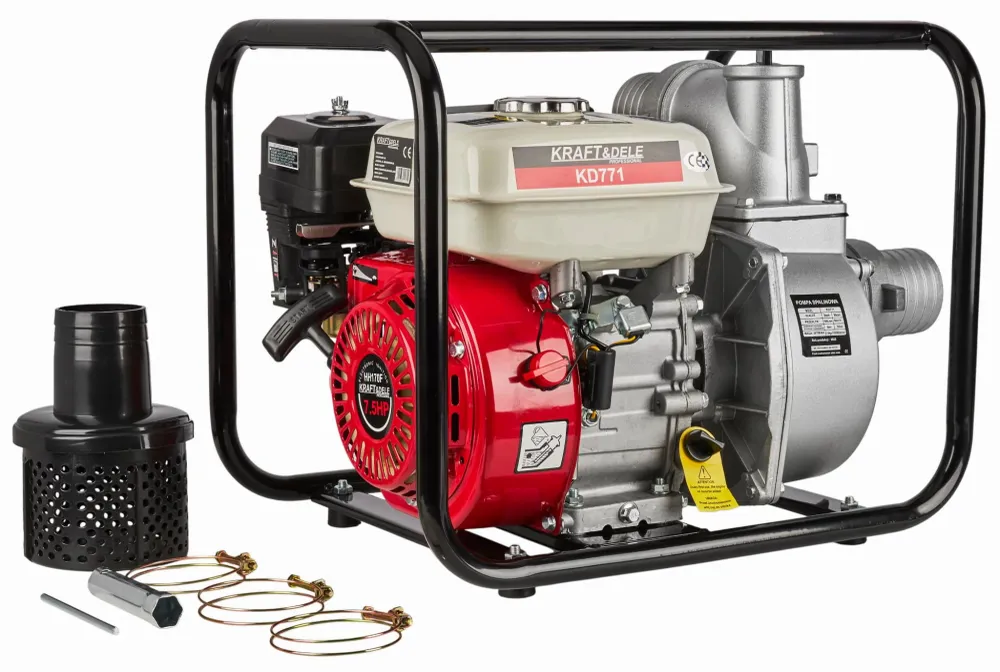 Motopompa Apa 6.5 CP 1000L/min 30m 3 Toli, Kraft&Dele KD771