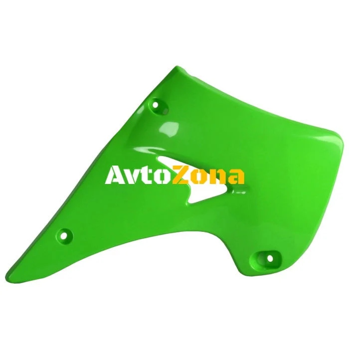 Acoperitoare din plastic pentru radiator Polisport Kawasaki KX125 / 250 - 2003-08 Culoare verde OEM